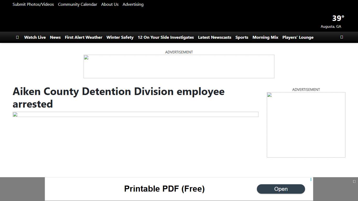 Aiken County Detention Division employee arrested